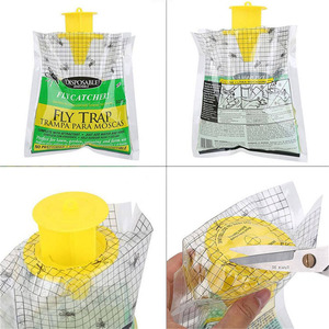 Sac Piège à Mouches Jetable Suspendu pour Extérieur, Contrôle des Nuisibles, Sac à Mouches Soluble dans l'Eau pour Jardin, Patio, Verger, Ferme - Product Image 3