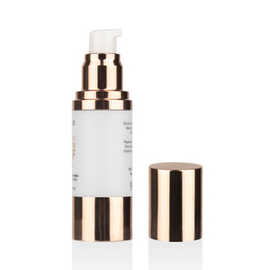 Bouteille fantaisie haut de gamme 30 ml pompe sans air or en plastique doré pour essence de sérum d'huile <span class=keywords><strong>2022</strong></span> - Product Image 2
