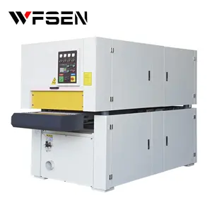 WFSEN MDF Particle Board Moulding Electric Double Sides Wide Belt Sanding Machine