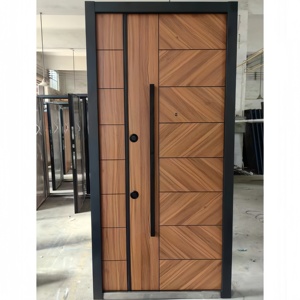 <span class=keywords><strong>Puertas</strong></span> de Seguridad de Acero Inoxidable Estilo Turco de Diseño Moderno y Sencillo Suministro de Fábrica Puerta Principal Turca - Product Image 1