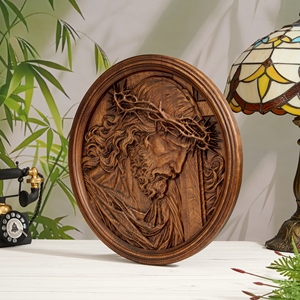 Plaque Cadeau en Bois Scène <span class=keywords><strong>de</strong></span> Nativité, Souvenir <span class=keywords><strong>de</strong></span> la Nativité <span class=keywords><strong>de</strong></span> Jésus Sculpté à la Main, Souvenir <span class=keywords><strong>de</strong></span> Noël Chrétien en Gros - Product Image 3