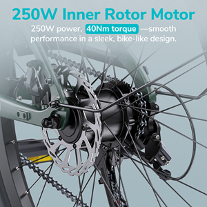 Engwe N1 Không Khí St Sợi Carbon Xe Đạp Điện 15.6Kg 10 ° Hill Leo Lên Năng Lượng Mặt Trời Đèn 36V Thành Phố Đi Làm Để Làm Việc Mua Sắm Xe Đạp - Product Image 6
