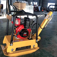 Petit compacteur à plaque électrique à essence portable pour la construction de routes comprenant un moteur fabriqué en Chine pour la construction