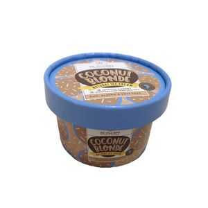 Kleine 3Oz 5Oz 8Oz Bevroren Yoghurt Gelato Wegwerp Biologisch Afbreekbare Enkele Muur Waterdichte Aangepaste Logo Papier Ijs Bekers - Product Image 3