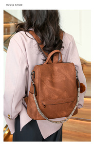 2025 NEW 5 Colors Anti Theft <strong>Backpack</strong> for Women <strong>Leopard</strong> Laptop <strong>Backpacks</strong> Bags with Plush Ball Decoration for Ladies Women - Product Image 5
