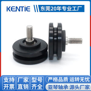 Poleas de POM con Recubrimiento de Rodamiento, Suministro Directo de Fábrica, Acero Inoxidable, Ranura en V, Guías para Equipos Deportivos, Cuerdas, Ruedas - Product Image 3