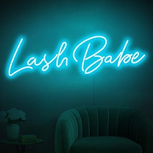 Electrónica Neón Led <span class=keywords><strong>Lash</strong></span> <span class=keywords><strong>Babe</strong></span> Estética Tienda de Belleza Letrero de Neón Tienda de Pelo Sala de Negocios Letreros de Neón Decoración DE LA Pared del Salón - Product Image 3