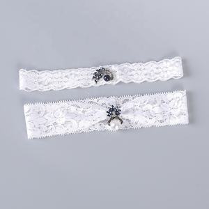 Sexy Élastique <span class=keywords><strong>Strass</strong></span> Dentelle Appliques De Mariage Filles <span class=keywords><strong>Porte</strong></span>-jarettelles - Product Image 6