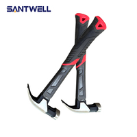 Mini marteau à griffes pour la maison et le travail du bois, manche recouvert à angle droit, marteau compact antidérapant monobloc