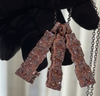 Liontin Huruf Vertikal Custom Iced Out Perak Sterling 925 Berlapis Rhodium dengan Moissanite VVS Penuh Potongan Baguette Perhiasan Hip Hop