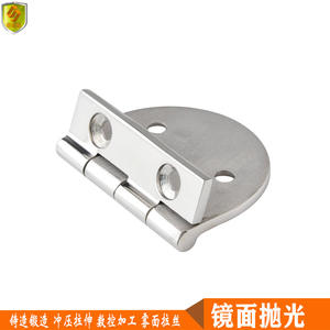 บานพับหน้าต่างสแตนเลสสำหรับงานทางทะเล แบบพับได้ 180 องศา สำหรับหน้าต่างบานเปิด (81*64 มม.) วัสดุโลหะ - Product Image 2