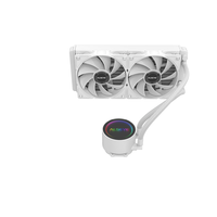 Pendingin Cair CPU AIO ALSEYE Warna Putih 120mm Y240-WA-ARGB untuk Casing PC Gaming