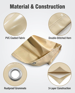Bâche PVC tissée enduite de PVC, 300gsm 650gsm, antirouille, prix usine, pour couverture de cargaison, couverture de <span class=keywords><strong>bois</strong></span> de <span class=keywords><strong>chauffage</strong></span>, tente, bétail - Product Image 3