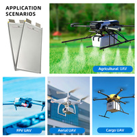 Sel Baterai Solid State CALH 3.7V 32Ah Densitas Energi Tinggi 305Wh/kg 10C Sel Pouch Berdaya Tinggi untuk UAV Drone VTOL