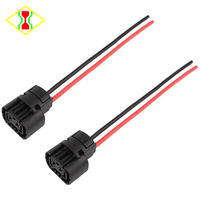 Adaptateur de prise femelle H16/5202/PSX24W, câble de connexion, faisceau de câblage, fiche de raccordement, phare automobile, lampe, 2 fils, 15 cm, 18 AWG