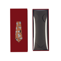 Boîtes cadeaux de luxe personnalisées en carton gris pour cravates et nœuds papillon pour hommes