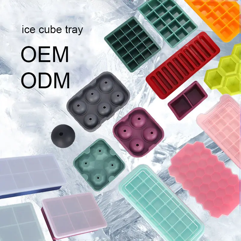 New shape custom personalized maker rubber ice cube trays mold silicone