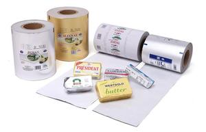 Rouleau de film métallisé en aluminium souple soluble dans l'eau de qualité alimentaire pour l'emballage du beurre, impression personnalisée - Product Image 3