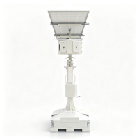 Torre de Vigilancia Solar Compacta para CCTV, con Soporte para Montacargas, HANKUN HK-PTSC-100/S, Mástil de 6M, IP65 Impermeable, 1 Cámara PTZ/2 Cámaras Fijas, 3 Años de Garantía