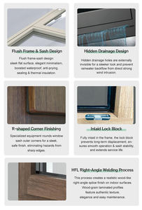 Fenêtres à battants à double vitrage CQ, structure thermique multi-chambres, fenêtre à battants en aluminium, économie d'énergie, fenêtres oscillo-battantes - Product Image 6