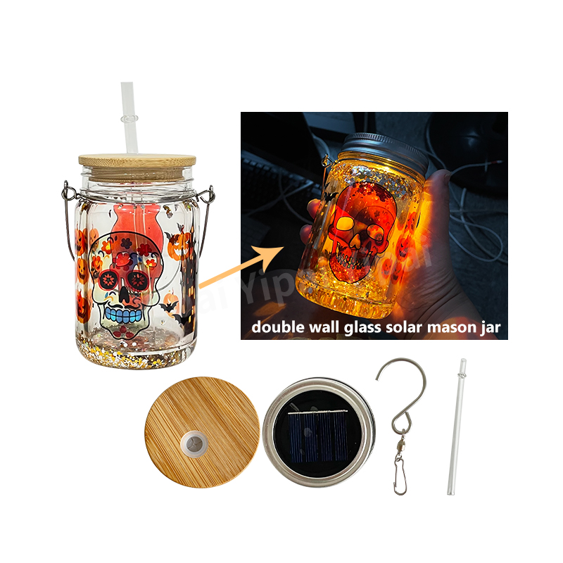 Садовая лампа на солнечной батарее 11 унций, блеск в виде снежного шара, с вращающимся поворотным крючком и зажимами