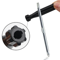 Tournevis personnalisé en acier au carbone à double tête avec poignée noire plaquée zinc pour l'approvisionnement OEM