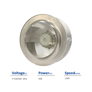 Ventilateur centrifuge de refroidissement pour centre de données HVAC ZIEHL-ABEGG RH40M-4DK.4C.1R 121886-720 230/400V 50Hz 0.45KW 1.5/0.86A 1340RPM AHU - Product Image 2