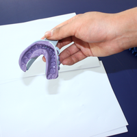Denxy — instruments dentaires bleus jetables, 50 pièces, plateau d'impression pour la dentition