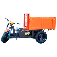 Tricycle électrique de transport de marchandises robuste 1, 2, 3 tonnes, chariot de manutention d'entrepôt, tricycle à benne basculante, tricycle à 3 roues