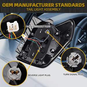 Luces Traseras LED para Toyota 4Runner 2016 2017 2018 2019, Tercera Luz de Freno, Conector de Luz de Freno, Reflector - Product Image 2