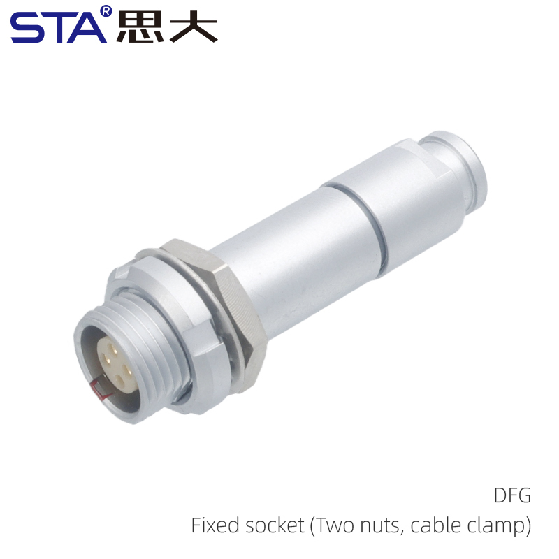 DFG Fixed socket (Two nuts, cable clamp)