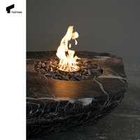 Tostone Luxe Style Chine Noir Marbre Café Top Meubles de Maison Table en Pierre de Feu Solide pour Salon Moderne Décor Abordable