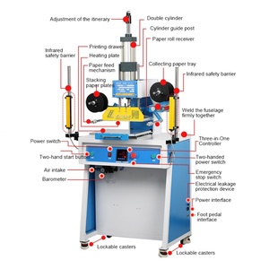 Máquina Neumática de Estampado en Caliente para Libros, Madera, Plástico, Papel, Cajas de Regalo, Cuero - Product Image 5