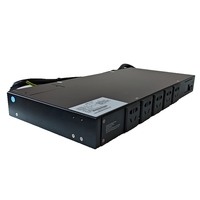 Multiprise intelligente 8 voies, rallonge de distribution d'alimentation, prises pour rack de serveur 1U 19 pouces, IP54, 220V, 16A, 8 ports, polyvalente