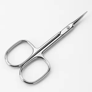 3.5inch cuticle scissors curved blade slim scissors for Dead Skin Trimming with precise pointed tip grooming scissors