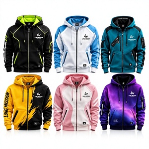 Sudadera con Capucha y Cierre de Cremallera para Hombre Long Mission, 100% Algodón, Forro Polar, Transpirable, Corte Regular, Informal, Invierno - Product Image 6