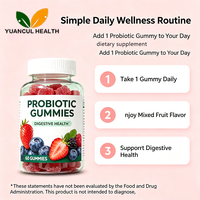 Gummies Probiotiques OEM Marque Privée Saveur Fruits Mixtes Faible MOQ Vente en Gros