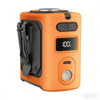 Ventilatore Portatile Senza Pale con Clip, Luce LED, Motore Brushless, Ricaricabile USB 8000mAh, Silenzioso, Flusso d'Aria Potente, Lunga Durata della Batteria