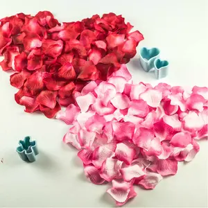Pétalos en forma de corazón Flor decorativa Pétalo Flores artificiales para decoración de pasteles