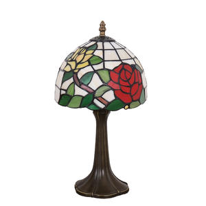 European Retro Style Table Light Creative Art Decorative Table <b>Lamp</b> with Stained Glass <b>for</b> Offices and <b>Bedrooms</b> - Product Image 2