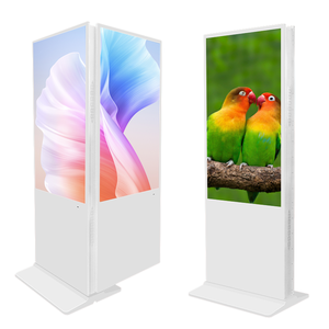 Grand kiosque publicitaire double face 75 pouces 1080p double Android 11 2 Go 32 Go écran LCD BOE animation SDK CMS à distance - Product Image 1