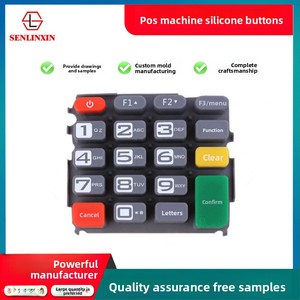 Clavier électronique translucide à touches conductrices en silicone pour <span class=keywords><strong>machine</strong></span> de point de vente, aide à l'<span class=keywords><strong>arithmétique</strong></span> mentale, vente en gros d'usine - Product Image 2