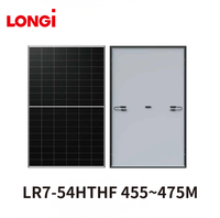 Module Photovoltaïque LONGi Tier 1 470W 480W Mono HPBC Hi-MO X6 Max LR7-54HTHF Panneau Solaire Bifacial Double Verre Stock Projet DDP