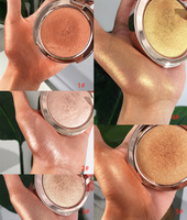 Surligneur de maquillage de marque privée, vente en gros, palette de surligneur de visage à pigment élevé, surligneur simple scintillant