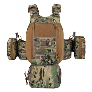 Gilet Tattico Molle con Tasca per Caricatore a Sgancio Rapido, Attrezzatura per Addestramento e Difesa Personale Resistente - Product Image 1