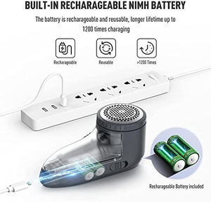 Removedor de Pelusas Eléctrico con Batería de Iones de Litio, 6 Cuchillas, 5W de Potencia, para Ropa de Lana, Venta al Por Mayor - Product Image 2