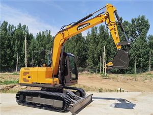 รถขุดไฮดรอลิกแบบตีนตะขาบขนาด 6 ตัน 8 ตัน เครื่องจักรก่อสร้าง รถขุดขนาดเล็ก พร้อมถังดินและหัวเจาะ สำหรับขายส่ง - Product Image 3