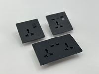 Panel de Color de pintura de Pc de alta calidad, enchufe doble 13A conmutado con 2 enchufes Usb, accesorio eléctrico para el hogar