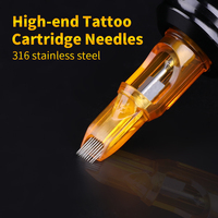 Aiguilles de tatouage jetables Yilong Yellow Dragonfly I de 0,3 mm, cartouches en gros d'usine, cartouches d'aiguilles de tatouage personnalisées 08RL