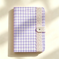 YALONG YLA5R013 Cuaderno con Decoración de Encaje a Cuadros A5, Agenda Diaria, Papelería Personalizada al por Mayor para Mujer